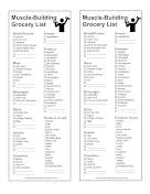 Grocery List For Building Muscle