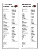 Antioxidant Grocery List