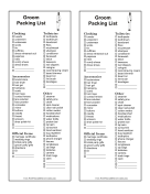 Groom Packing List
