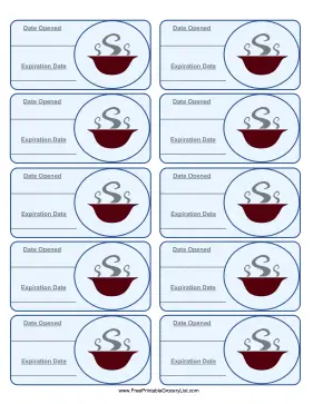 Broth Expiration Labels