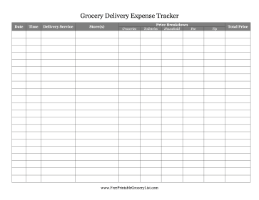 Grocery Expense Tracker
