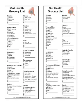 Gut Health Grocery List