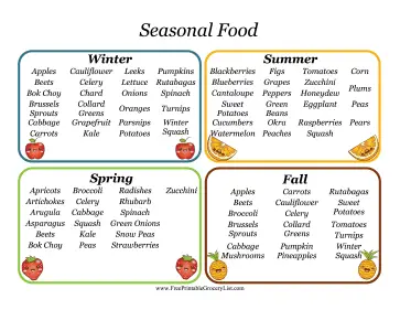 Seasonal Foods