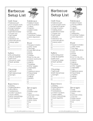 Barbecue Setup List