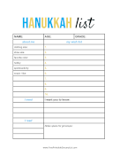 Hanukkah List Charity