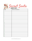 Secret Santa Signup